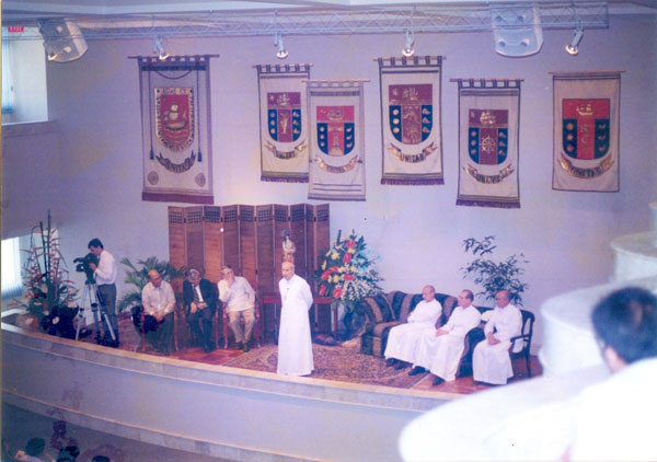 Bishop Javier Echevarría at UA&P in 1998
